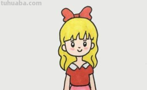 简笔画的小女孩怎么画