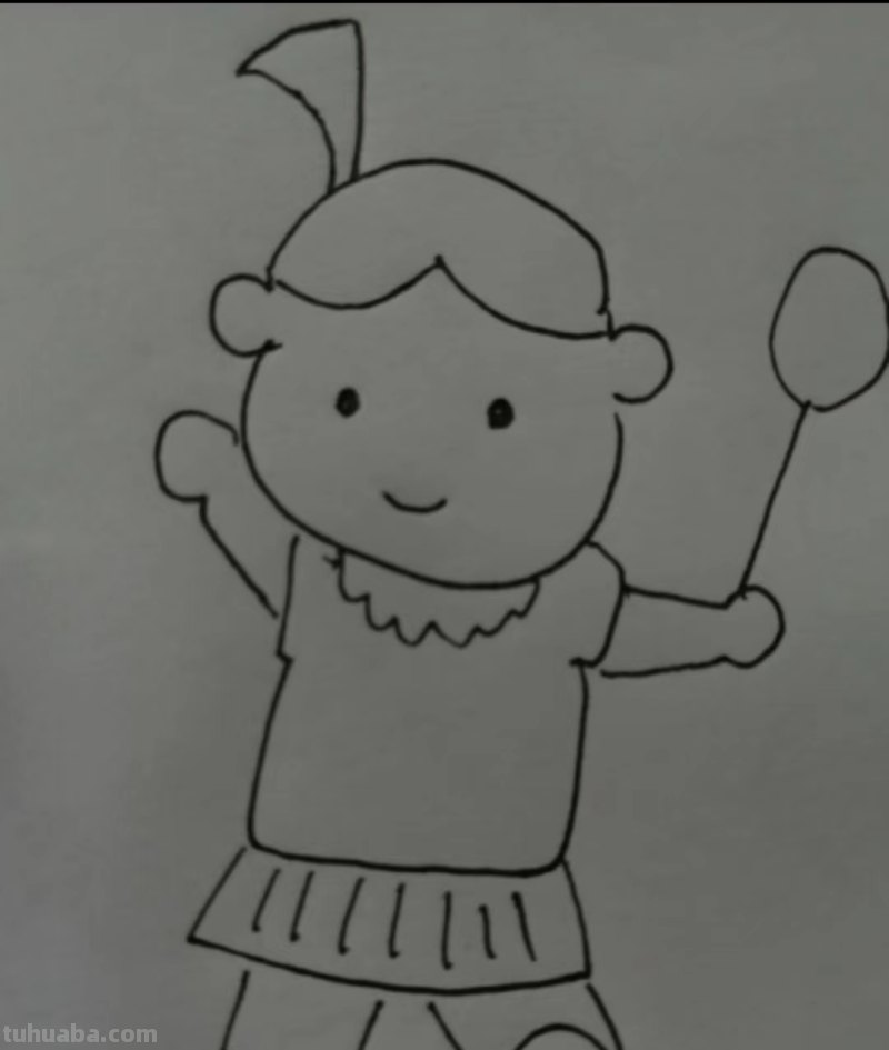 简单又可爱的小女孩怎么画