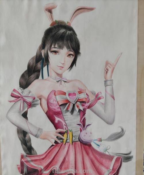男生怎么用彩铅画女生 怎么用彩铅画小舞?