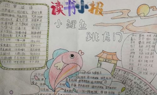 小鲤鱼跳龙门读书卡写什么 小鲤鱼跳龙门读书笔记好词好句?