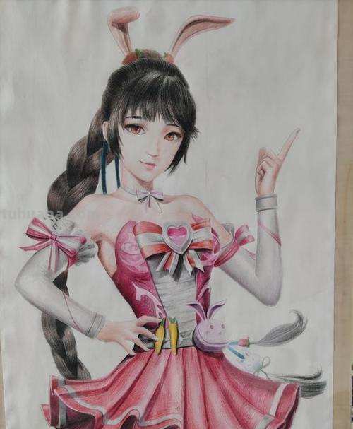 动漫女怎么画彩铅色 怎么用彩铅画小舞?
