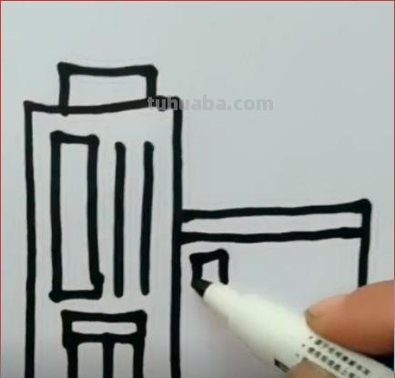 高楼大厦怎么画简笔画 儿童画中高楼大厦的简笔画怎么画？