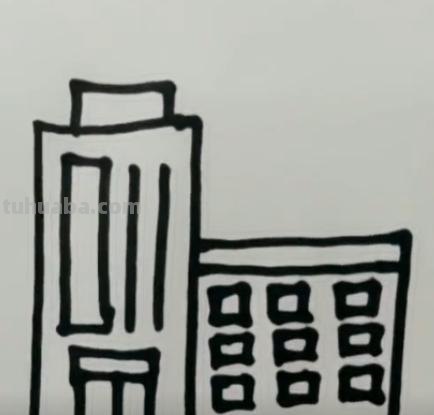 高楼大厦怎么画简笔画 儿童画中高楼大厦的简笔画怎么画？