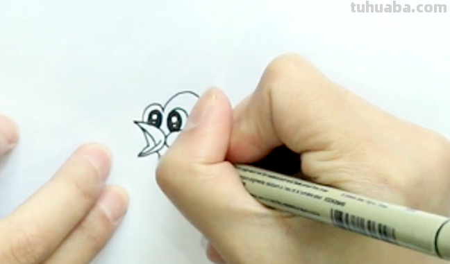 儿童画公鸡的画法