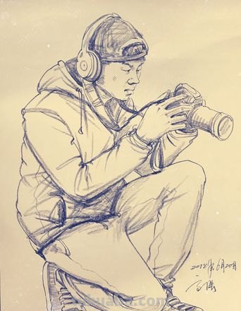 胖男人速写 速写男生技巧?