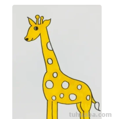 简单的长颈鹿怎么画