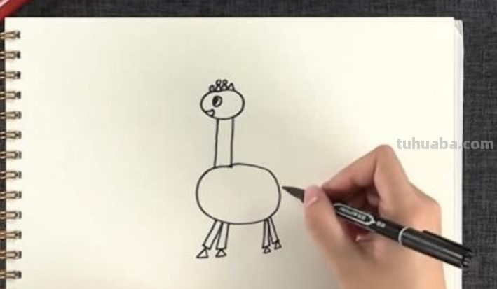 画长颈鹿的方法