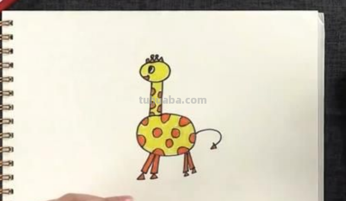 画长颈鹿的方法