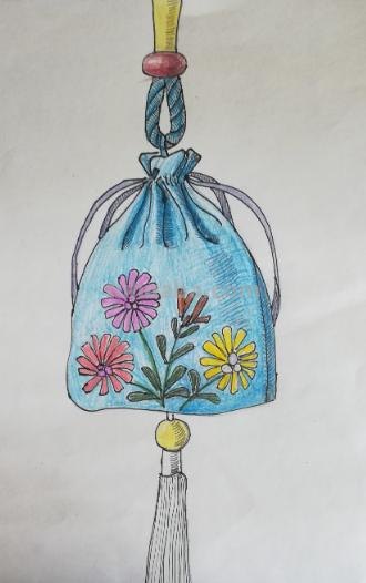 怎么画香囊手抄报 端午节香囊怎么画？