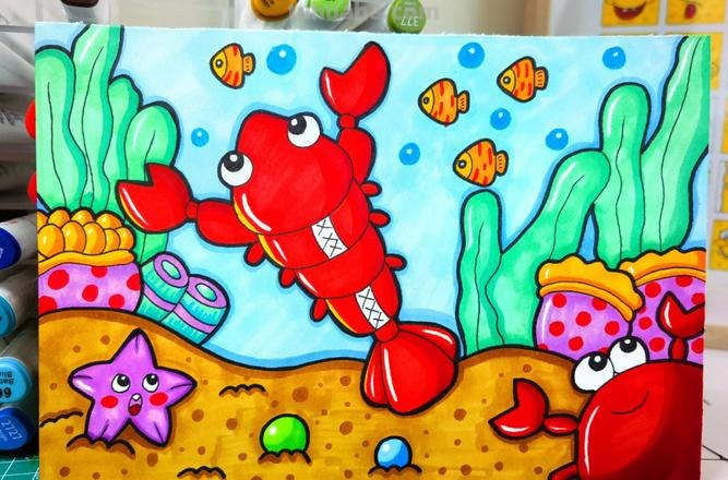 海底世界儿童画 海底世界幼儿画