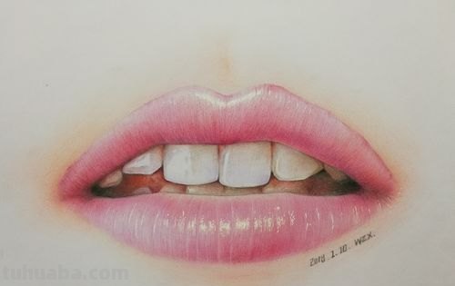 彩铅海清嘴巴怎么画 如何用彩铅画嘴唇?