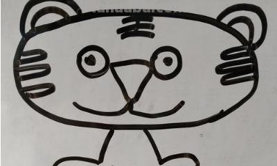 彩铅 老虎怎么画 简笔画 老虎的简笔画？