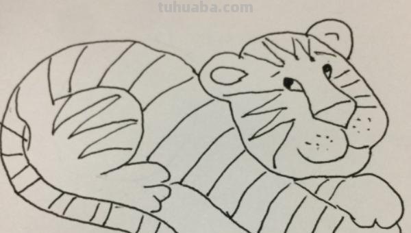 彩铅 老虎怎么画 简笔画 老虎的简笔画？