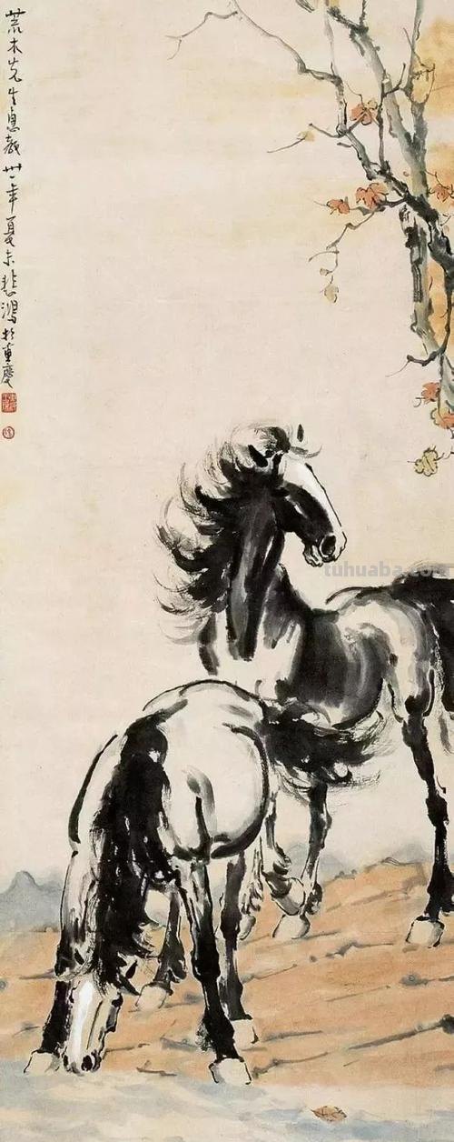 徐悲鸿画马 徐悲鸿画马齐白石画吓
