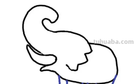 大象简笔画怎么画