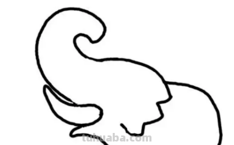 大象简笔画怎么画