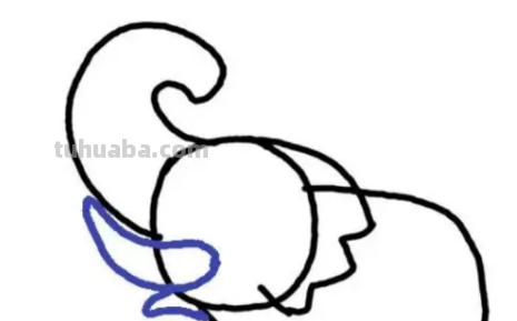 大象简笔画怎么画