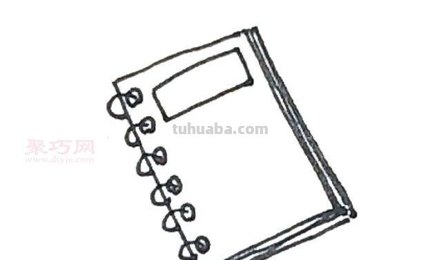 笔记本怎么画简笔画 简笔画笔记本的画法?