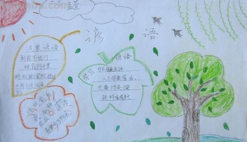 俗语怎么画手抄报 一年级普通话手抄报谚语?
