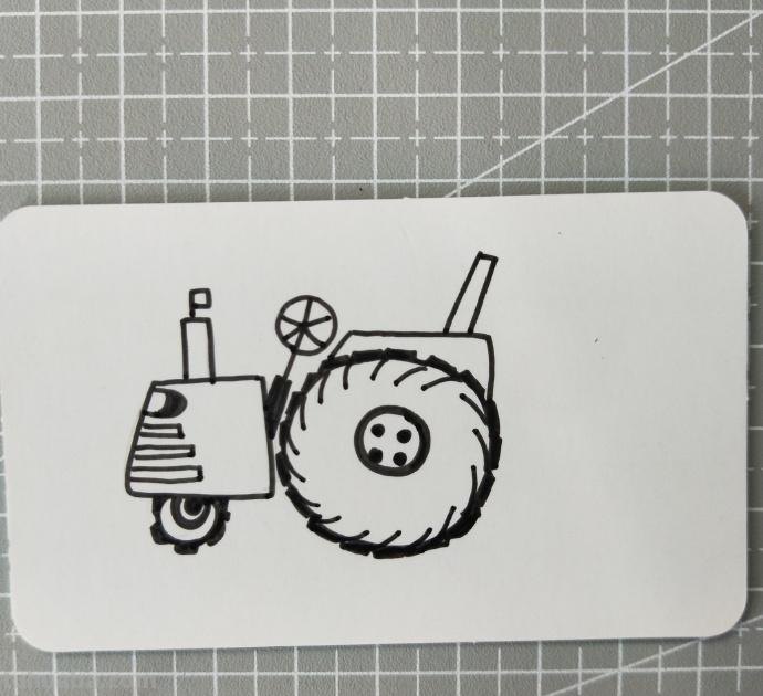 小车车简笔画来一波！拖拉机、小火车……男孩子的最爱哦