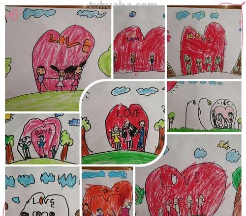感恩父母儿童画 感恩父母儿童画画作品