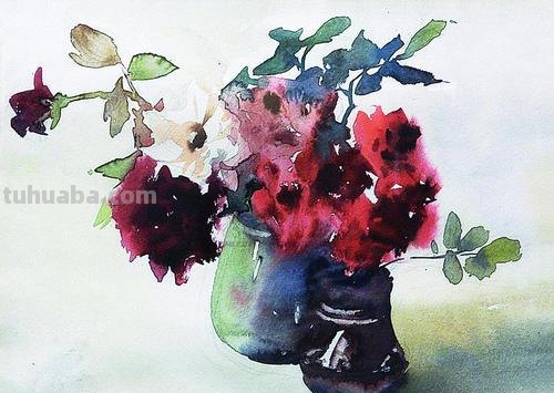 广东水彩画家陆铎生风景花卉静物作品选集