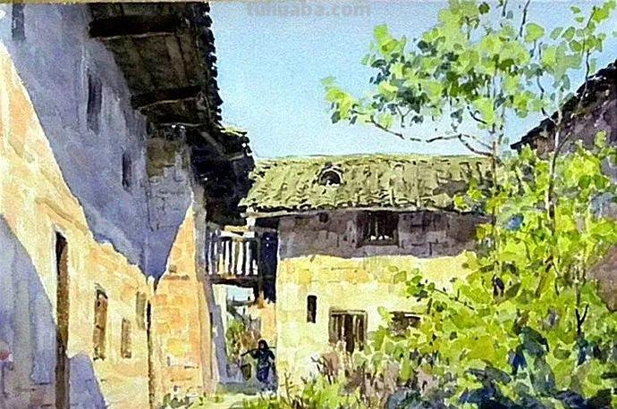 广东水彩画家陆铎生风景花卉静物作品选集