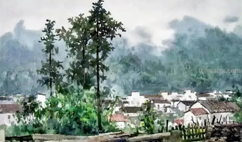 广东水彩画家陆铎生风景花卉静物作品选集