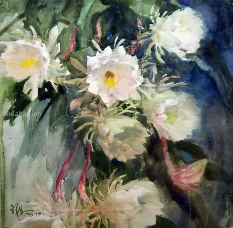 广东水彩画家陆铎生风景花卉静物作品选集