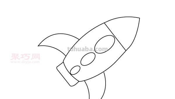 宇宙飞船怎么画简笔画 简笔画宇宙飞船的画法?