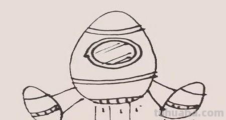 宇宙飞船怎么画简笔画 简笔画宇宙飞船的画法？
