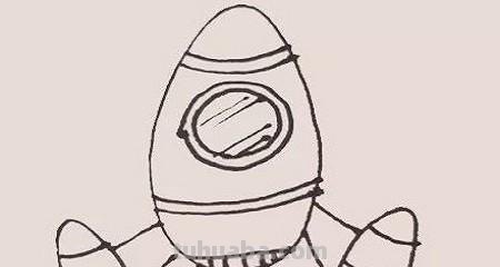 宇宙飞船怎么画简笔画 简笔画宇宙飞船的画法？