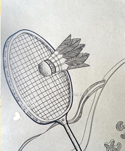 羽毛球怎么画简笔画 羽毛球绘画?