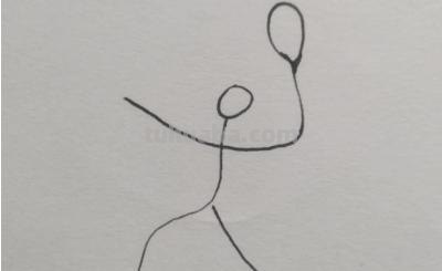 羽毛球怎么画简笔画 羽毛球绘画？
