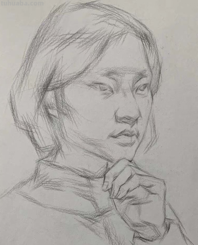 素描头像步骤及画法