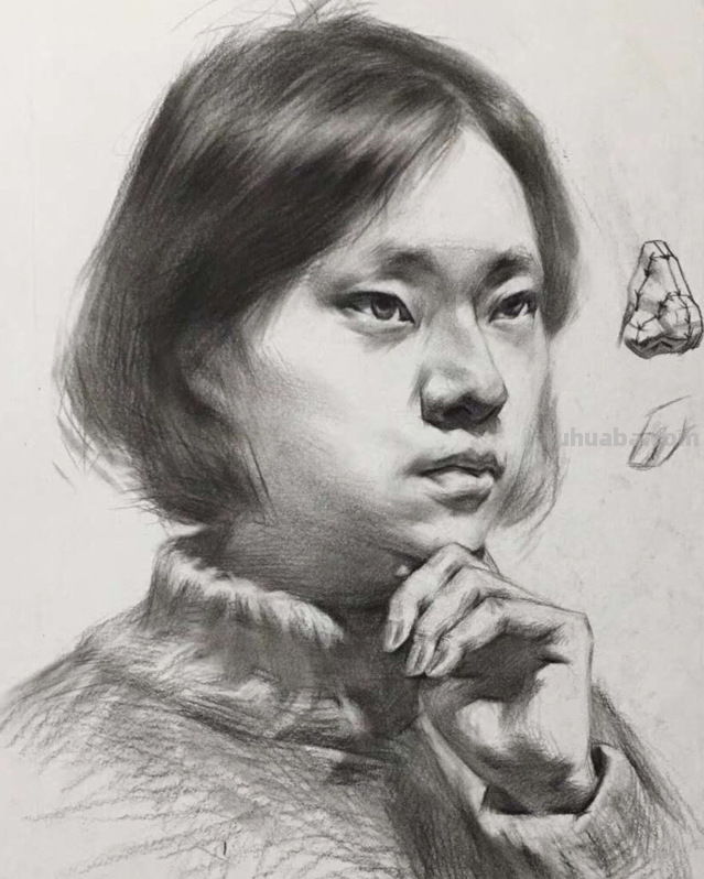 素描头像步骤及画法
