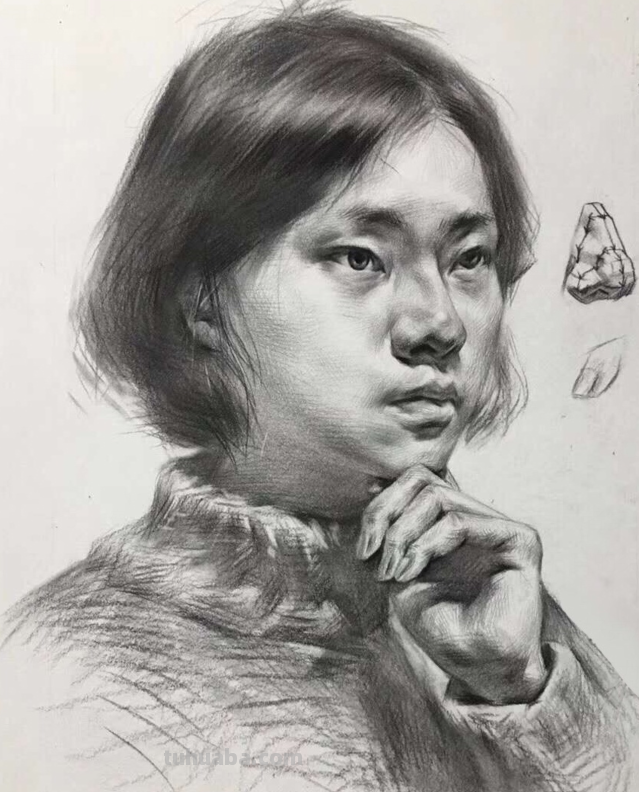 素描头像步骤及画法