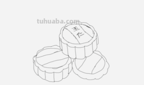 月饼怎么画图片
