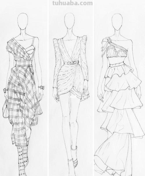 服装手绘教程步骤 服装手绘教程步骤图
