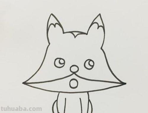 狐狸的头怎么画简笔画 怎么样画小动物简单的?