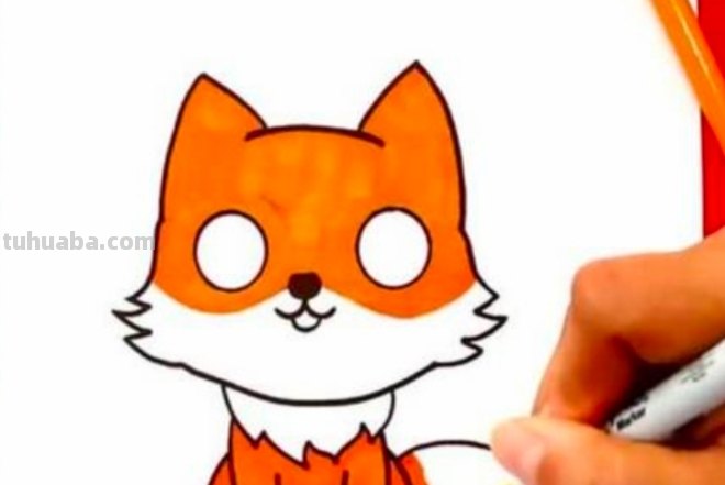 狐狸的头怎么画简笔画 怎么样画小动物简单的？