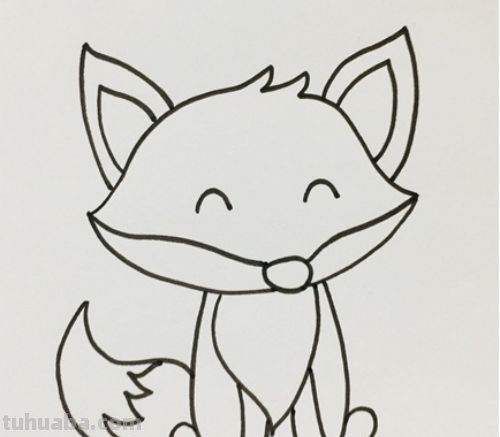 狐狸的头怎么画简笔画 怎么样画小动物简单的？