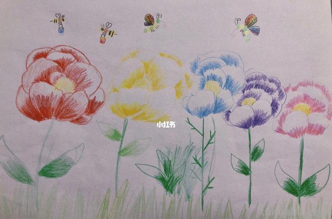 彩铅怎么画夏天的图片 怎么用彩铅画出四季花园?