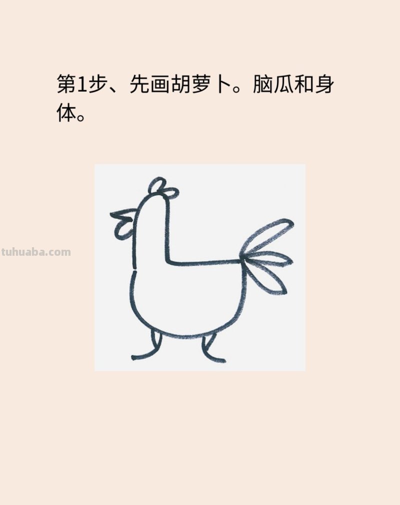 感恩节火鸡简笔画画法图片步骤