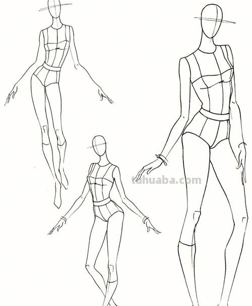 服装画人体线稿怎么画？宁波服装设计培训班