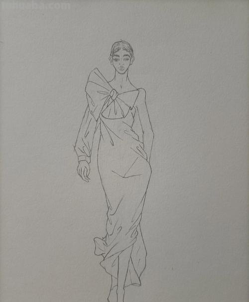 服装画人体线稿怎么画？宁波服装设计培训班