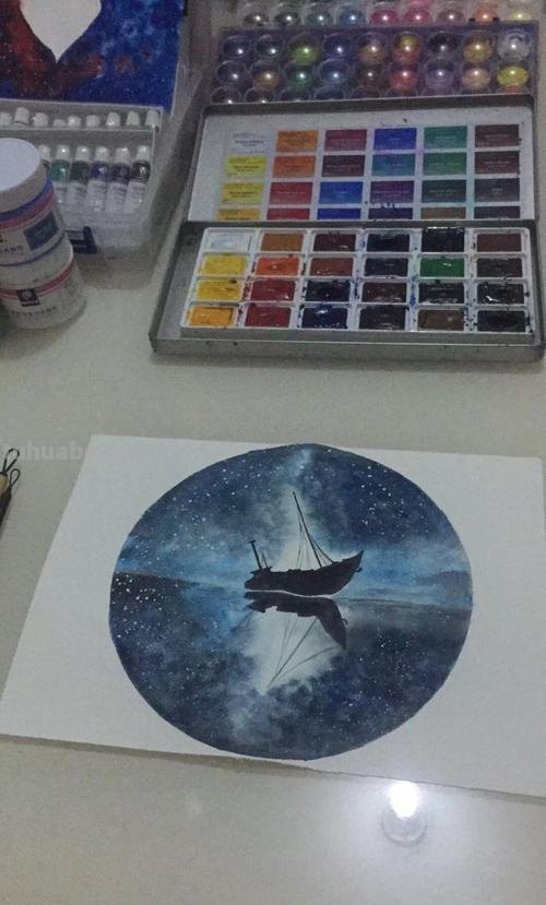 怎么彩铅画星空鲸鱼教程 怎样用彩铅画出星空?