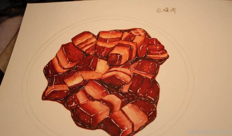 红烧肉怎么画简笔画 肉用简笔画怎么画?