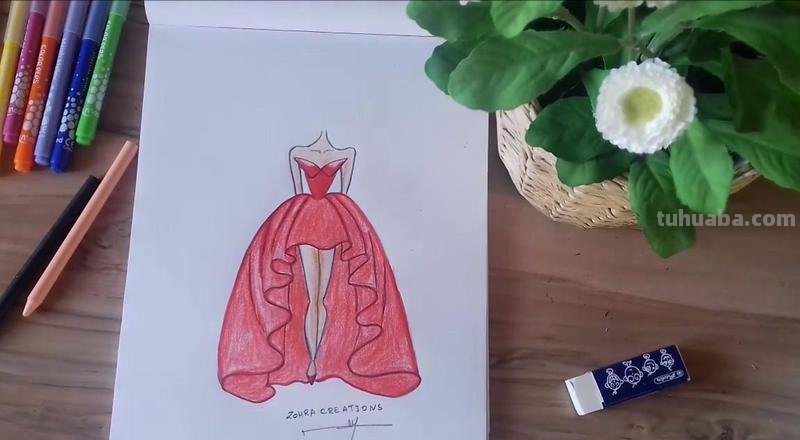 晚礼服绘画步骤 晚礼服绘画简单