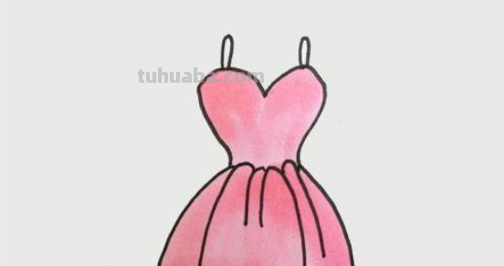 豪华晚礼服怎么画